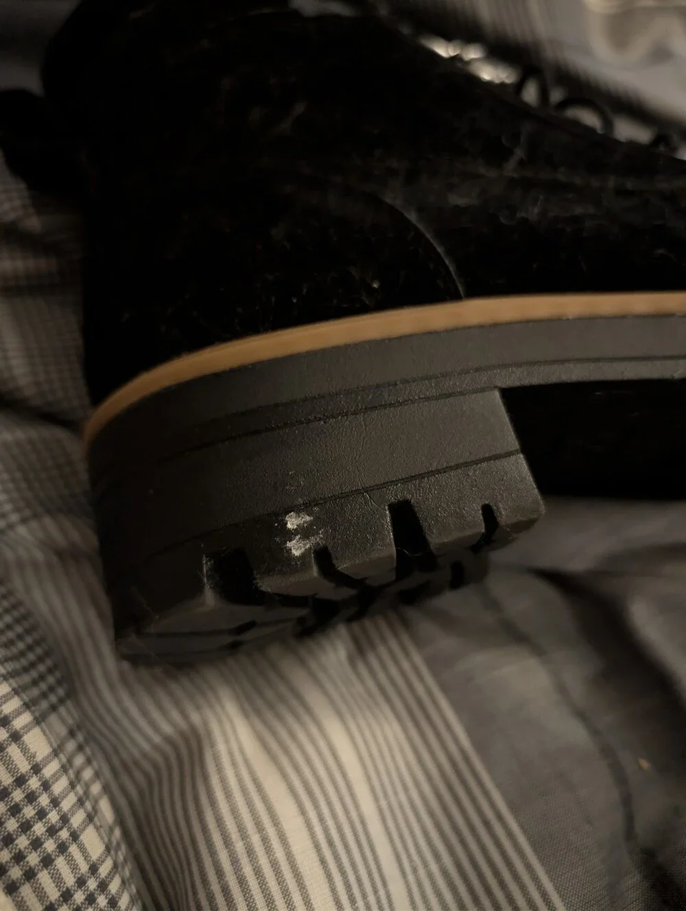 Black Lace-Up Sherpa Winter Boots